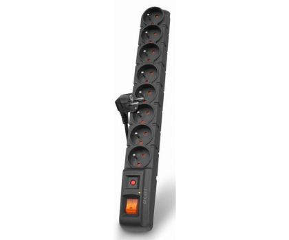Listwa zasilająca HSK DATA Acar S8 - 8 gniazd, 3m, czarna